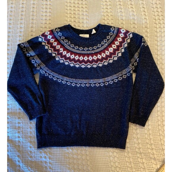 Weatherproof Vintage Original Sweater Size XL Crewneck Fair Isle Black Red EUC - Picture 4 of 12